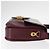 Borsa a Spalla CÉLINE Horse Carriage in Pelle Bordeaux Oro Auth 156289 D'oro Bordò - vista 5