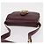 Borsa a Spalla CÉLINE Horse Carriage in Pelle Bordeaux Oro Auth 156289 D'oro Bordò - vista 7