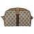 Borsa Sherry Line GG Supreme Web di GUCCI in PVC beige e oro 116 02 055 Auth BA8616 D'oro - vista 3