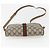 Borsa Sherry Line GG Supreme Web di GUCCI in PVC beige e oro 116 02 055 Auth BA8616 D'oro - vista 9