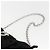 Borsa a Spalla Gancini Chain Salvatore Ferragamo Satin Nero Argento Auth 156969V - vista 8