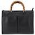Borsa a mano in pelle Gucci Bamboo Nera Oro 001 2855 1875 0 Auth ka770 Nero D'oro - vista 2
