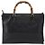 Borsa a mano in pelle Gucci Bamboo Nera Oro 001 2855 1875 0 Auth ka770 Nero D'oro - vista 3