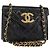 CHANEL Borsa a Spalla Matelassé in Pelle Nera con Catena Dorata CC Auth 156461 Nero D'oro