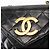 CHANEL Borsa a Spalla Matelassé in Pelle Nera con Catena Dorata CC Auth 156461 Nero D'oro - vista 15