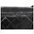 CHANEL Borsa a Spalla Matelassé in Pelle Nera con Catena Dorata CC Auth 156461 Nero D'oro - vista 4