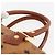 Borsa Boston MCM Logogram Vicetos in pelle PVC 2 in 1 marrone oro Auth 156940 D'oro - vista 14