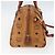 Borsa Boston MCM Logogram Vicetos in pelle PVC 2 in 1 marrone oro Auth 156940 D'oro - vista 3