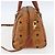 Borsa Boston MCM Logogram Vicetos in pelle PVC 2 in 1 marrone oro Auth 156940 D'oro - vista 4