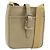 Burberry Borsa a Spalla in Pelle Beige Argento Auth ka786