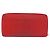 LOEWE Langer Geldbeutel Leder Rot Silber Auth 154215 - Ansicht 2