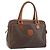 Céline Borsa a mano in tela Macadam CELINE in pelle PVC marrone oro Auth 156865 D'oro