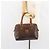 Céline Borsa a mano in tela Macadam CELINE in pelle PVC marrone oro Auth 156865 D'oro - vista 24