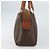 Céline Borsa a mano in tela Macadam CELINE in pelle PVC marrone oro Auth 156865 D'oro - vista 4
