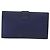 Saint Laurent Borsa Clutch Y line in pelle blu e oro Auth 157238V D'oro - vista 2