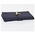 Saint Laurent Borsa Clutch Y line in pelle blu e oro Auth 157238V D'oro - vista 5