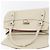 Bolsa de Ombro Gancini em Couro Branco e Prata da Salvatore Ferragamo Auth ka722 - vista 10
