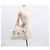 Bolsa de Ombro Gancini em Couro Branco e Prata da Salvatore Ferragamo Auth ka722 - vista 22