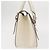 Bolsa de Ombro Gancini em Couro Branco e Prata da Salvatore Ferragamo Auth ka722 - vista 4