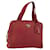 PRADA Borsa a mano in nylon rosso argento Auth BA8645