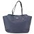 Borsa Tote in pelle blu navy e oro GUCCI 354397 Auth 152574 D'oro - vista 13
