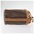 Céline Borsa a spalla in tela Macadam CELINE in pelle PVC marrone oro Auth 152579 D'oro - vista 3