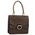 Céline Bolsa de mão em lona Macadam CELINE em couro PVC marrom dourado Auth ar13810