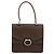 Céline Bolsa de mão em lona Macadam CELINE em couro PVC marrom dourado Auth ar13810 - vista 2