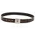 LOUIS VUITTON Monogram Ceinture LV Cut Belt 39.4"" Silver M6888 LV Auth BA8354V Silvery