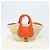 Chloé Chloe Korbtasche Marcie Handtasche aus Stroh Orange Beige Auth 153174 - Ansicht 21