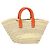 Chloé Chloe Korbtasche Marcie Handtasche aus Stroh Orange Beige Auth 153174 - Ansicht 3
