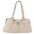 Borsa a Spalla Gancini in Pelle Argento Bianca Auth 149671 di Salvatore Ferragamo Bianco - vista 13