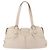 Borsa a Spalla Gancini in Pelle Argento Bianca Auth 149671 di Salvatore Ferragamo Bianco - vista 2