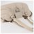 Borsa a Spalla Gancini in Pelle Argento Bianca Auth 149671 di Salvatore Ferragamo Bianco - vista 6