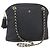 BALLY Borsa a Spalla con Catena Pelle Nera Oro Auth 152403 Nero D'oro