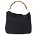 Borsa a mano in nylon nero e argento Gucci Bamboo 001 1998 1577 Auth bs30760 - vista 2