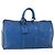 LOUIS VUITTON Epi Keepall 45 Borsa Boston Blu M42975 LV Auth 142820