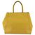 Borsa a mano FENDI in pelle giallo oro Auth 144480 D'oro - vista 2