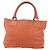 LOEWE Anagram Amazona Justa Borsa a Mano Pelle Arancione Argento Auth gh776 - vista 2
