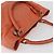 LOEWE Anagram Amazona Justa Borsa a Mano Pelle Arancione Argento Auth gh776 - vista 6