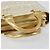 Céline Borsa a Mano CELINE Satin Beige Oro Auth gh992 D'oro - vista 7