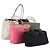 PRADA Borsa a Mano Nylon 5 Set Nero Bianco Rosa Auth 153249