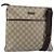 Bolso de Hombro GG Supreme PVC Beige Plata de GUCCI 141626 Auth bs31415