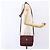CARTIER Borsa a Spalla Must Line Pelle Bordeaux Oro Auth mr1591 D'oro Bordò - vista 19