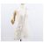 Autre Marque Borsa a secchiello 5AC con catena in pelle Maison Margiela 2 in 1 Bianca Auth 154759 Argento Bianco - vista 24