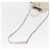 Autre Marque Borsa a secchiello 5AC con catena in pelle Maison Margiela 2 in 1 Bianca Auth 154759 Argento Bianco - vista 9