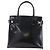 Borsa a mano GUCCI in pelle verniciata nera e oro Auth 151615 Nero D'oro - vista 13
