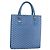 GOYARD Herringbone COMOR GM Tote Bag aus PVC-Canvas Blau Silber authentisch mr1635