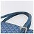 GOYARD Herringbone COMOR GM Tote Bag aus PVC-Canvas Blau Silber authentisch mr1635 - Ansicht 8