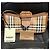 Borsa a spalla Burberry Check in tela beige e marrone chiaro - vista 2